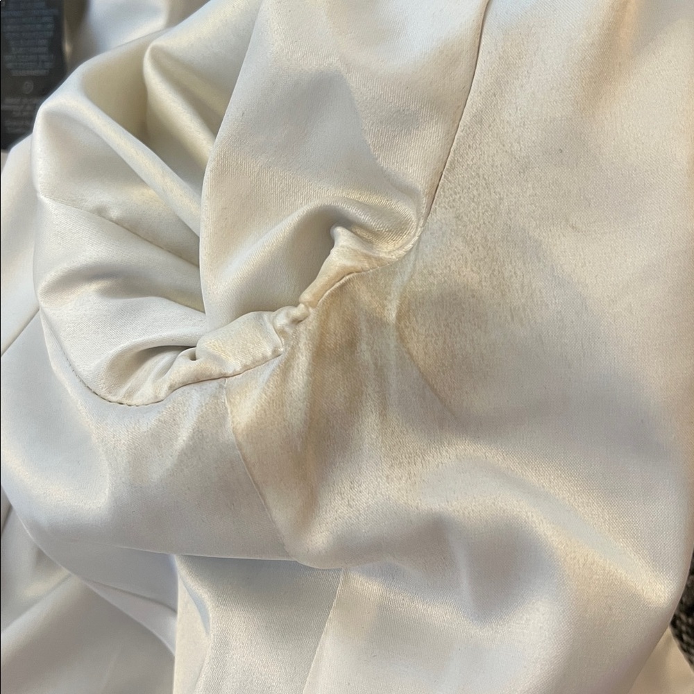 Smythe Contrast Collar Tweed Fitted Wool Blazer Grey and Black Sz 4 - Picture 10 of 11